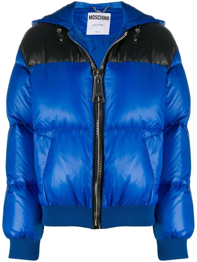 Moschino Padded Puffer Jacket In Black