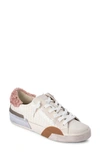 Dolce Vita Zina Plush Sneaker In Egg Patent Crocodile Leather