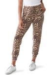 Michael Stars Jenny Eden Leopard Joggers In Natural Combo