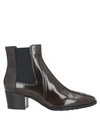 Tod's Ankle Boots In Dark Brown