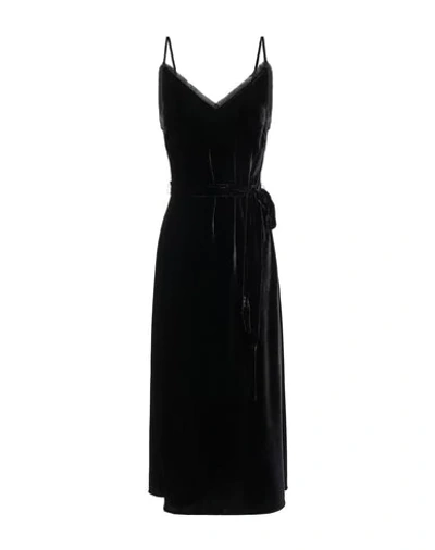 Frame Midi Dresses In Black