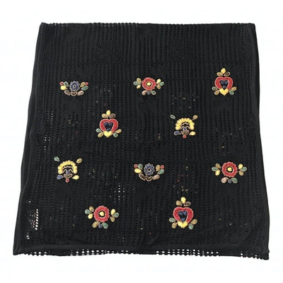 Pre-owned Dior Stole In Black