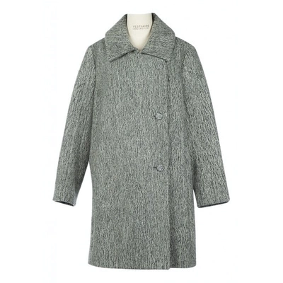 Pre-owned Chloé Wool Coat In Grey