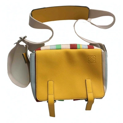Pre-owned Loewe Leather Bag In Yellow