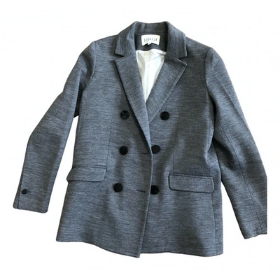 Pre-owned Claudie Pierlot Grey Cotton Jacket Fall Winter 2019