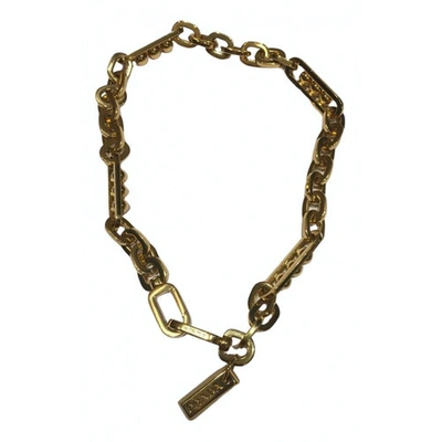 Pre-owned Prada Gold Metal Necklace