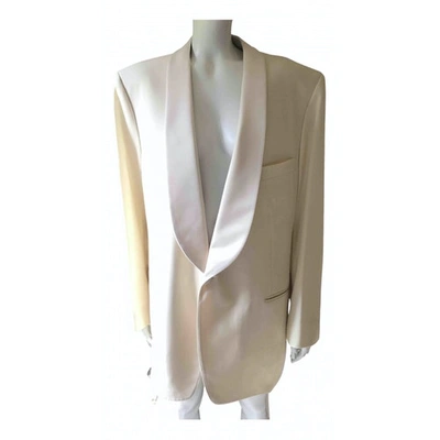 Pre-owned Canali White Wool Jacket