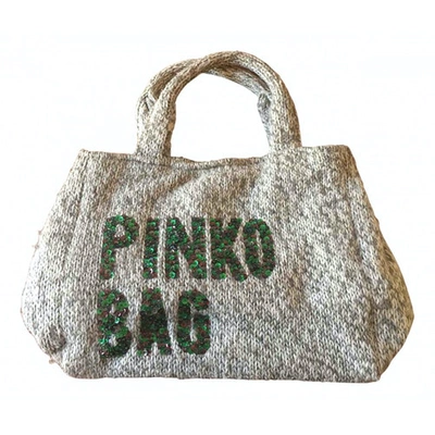 Pre-owned Pinko Wool Handbag In Grey