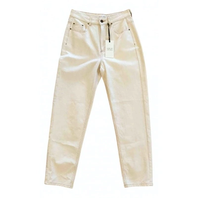 Pre-owned Chloé Stora Ecru Cotton Jeans