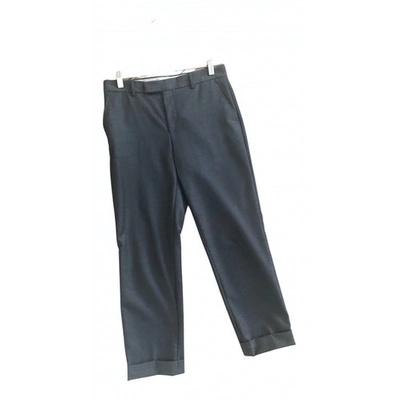 Pre-owned Chloé Stora Grey Wool Trousers