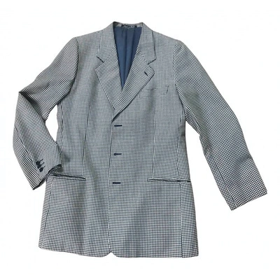 Pre-owned Giorgio Armani Wool Waistcoat In Blue