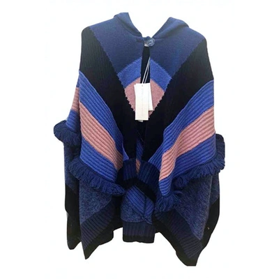 Pre-owned Stella Mccartney Wool Poncho In Multicolour