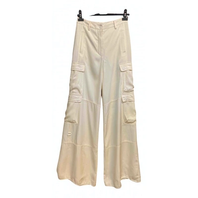Pre-owned Jonathan Simkhai Large Pants In Beige