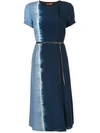 Altuzarra Nori Silk Georgette Midi Dress In Blue