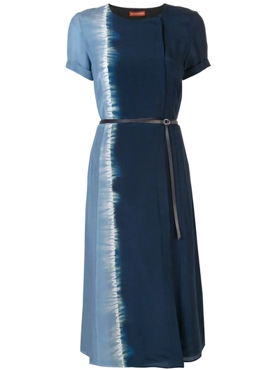 Altuzarra Nori Silk Georgette Midi Dress In Blue