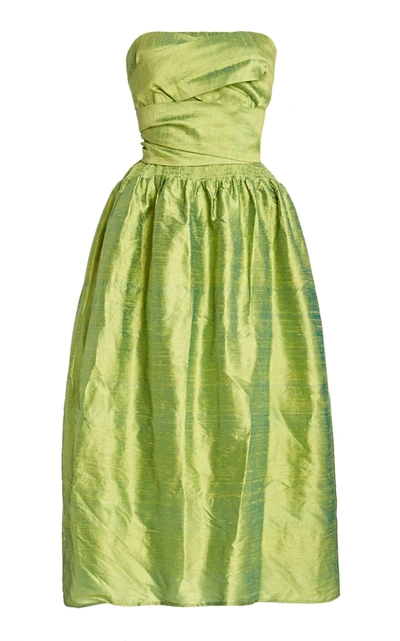 Ciao Lucia Gia Silk Dress In Green | ModeSens