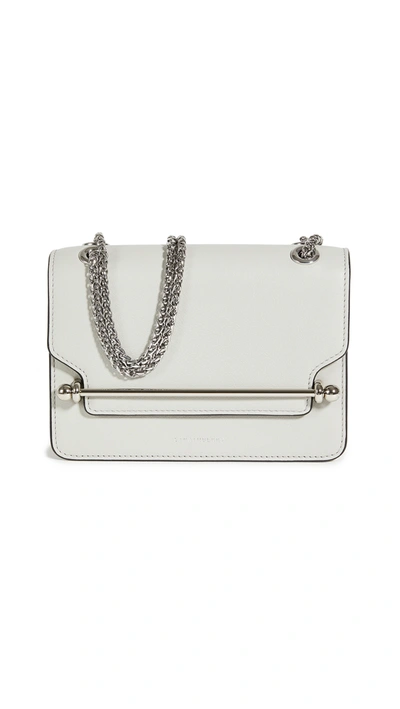 Strathberry East/west Mini Bag In Pearl Grey
