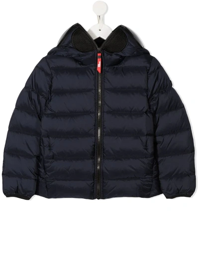 Ai Riders On The Storm Young Kids' Hooded Padded Jacket In Blue