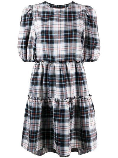 Shrimps Smiths Plaid Dress In Neutrals