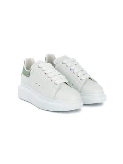 Alexander Mcqueen Kids' Oversized Low-top Sneakers In White