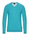 Hugo Boss Sweaters In Light Green