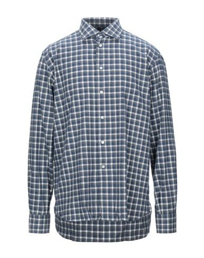 Brió Checked Shirt In Dark Blue