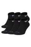 Nike Everyday Plus 6-pack Cushioned Low Socks In Black/ White