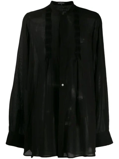 Ann Demeulemeester Sheer Shirt In Black