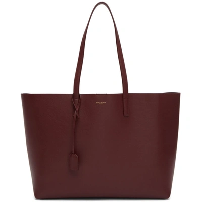 Saint Laurent Red East/west Shopping Tote In 6475 Red L