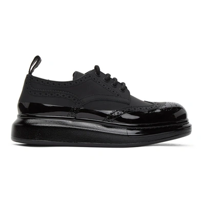 Alexander Mcqueen Hybrid Laced Up Shoes In Black