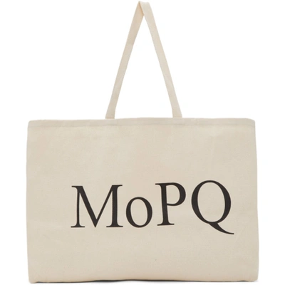Museum Of Peace And Quiet Off-white 'mopq' Tote In Natural