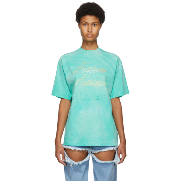 We11 Done We11done Green Hand-bleached T-shirt | ModeSens