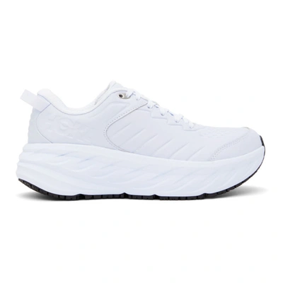 Hoka One One White Bondi Sr Sneakers