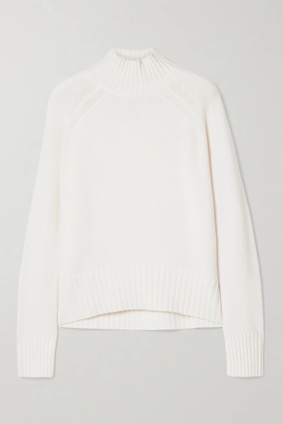 Allude Cashmere Turtleneck Sweater In Cream