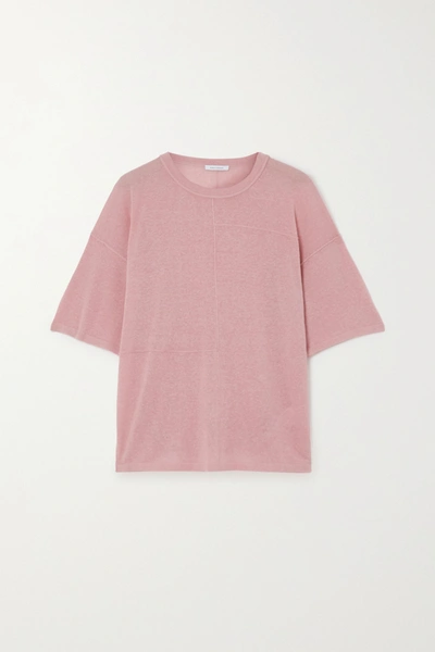 Ninety Percent Organic Hemp-blend T-shirt In Antique Rose