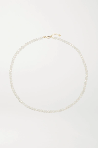 Mateo 14-karat Gold Pearl Choker