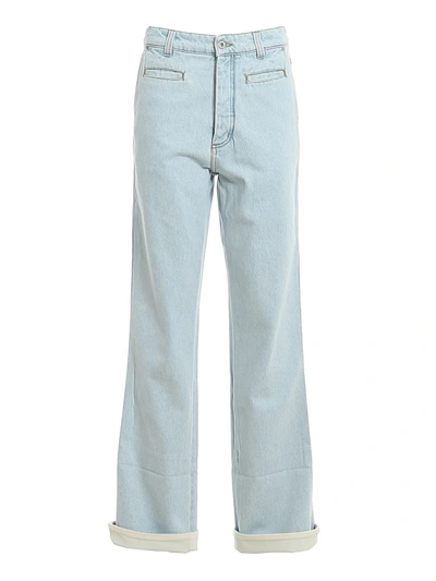 Loewe Denim Jeans In Light Blue