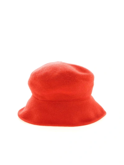 Kangra Cashmere Merino Wool, Silk And Cashmere Hat In Orange