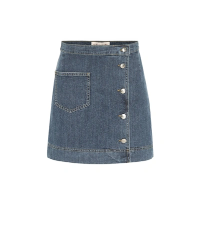 Alexa Chung 1976 Denim Miniskirt In Blue