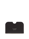 Acne Studios Elmas S Logo Leather Cardholder In Black