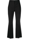 Joseph Cole Longline Wool-blend Twill Trousers In Black