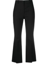 Joseph Aveline High-rise Flared Gabardine Pants In Caramel