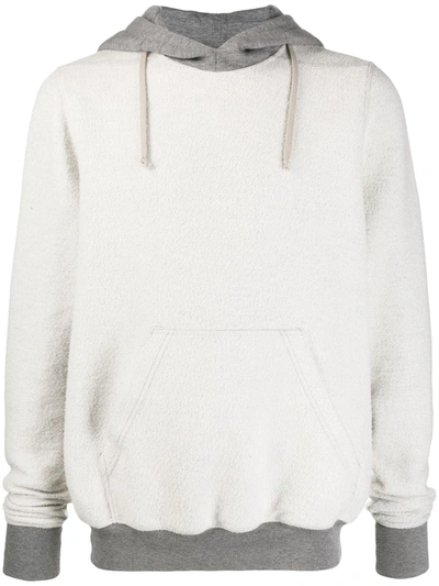 Rick Owens Drkshdw Inside-out Effect Front Pocket Hoodie In Grey