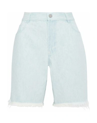 Sandy Liang Denim Shorts In Blue