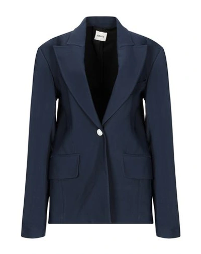 Khaite Suit Jackets In Dark Blue
