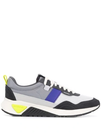 Diesel Men's S-kb Color Block Low Top Sneakers In Grey