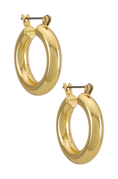Luv Aj Baby Amalfi Tubular Hoop Earrings In Gold