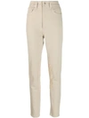 Helmut Lang Femme Hi Riders Skinny Jeans In Neutrals