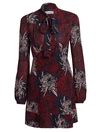 A.l.c Women's Emery Floral Silk Dress In Midnight Pink