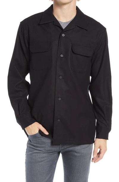Pendleton Board Regular Fit Wool Shirt In Black 2